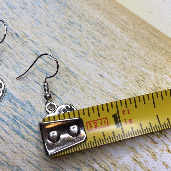 Paw Print Heart Earrings - Picture 12 of 12